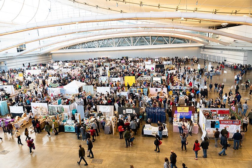 Handmade Arcade holiday market floor at the David L. Lawrence Convention Center